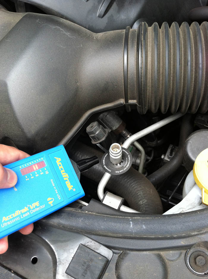 automotive refrigerant leak detection with Superior AccuTrak